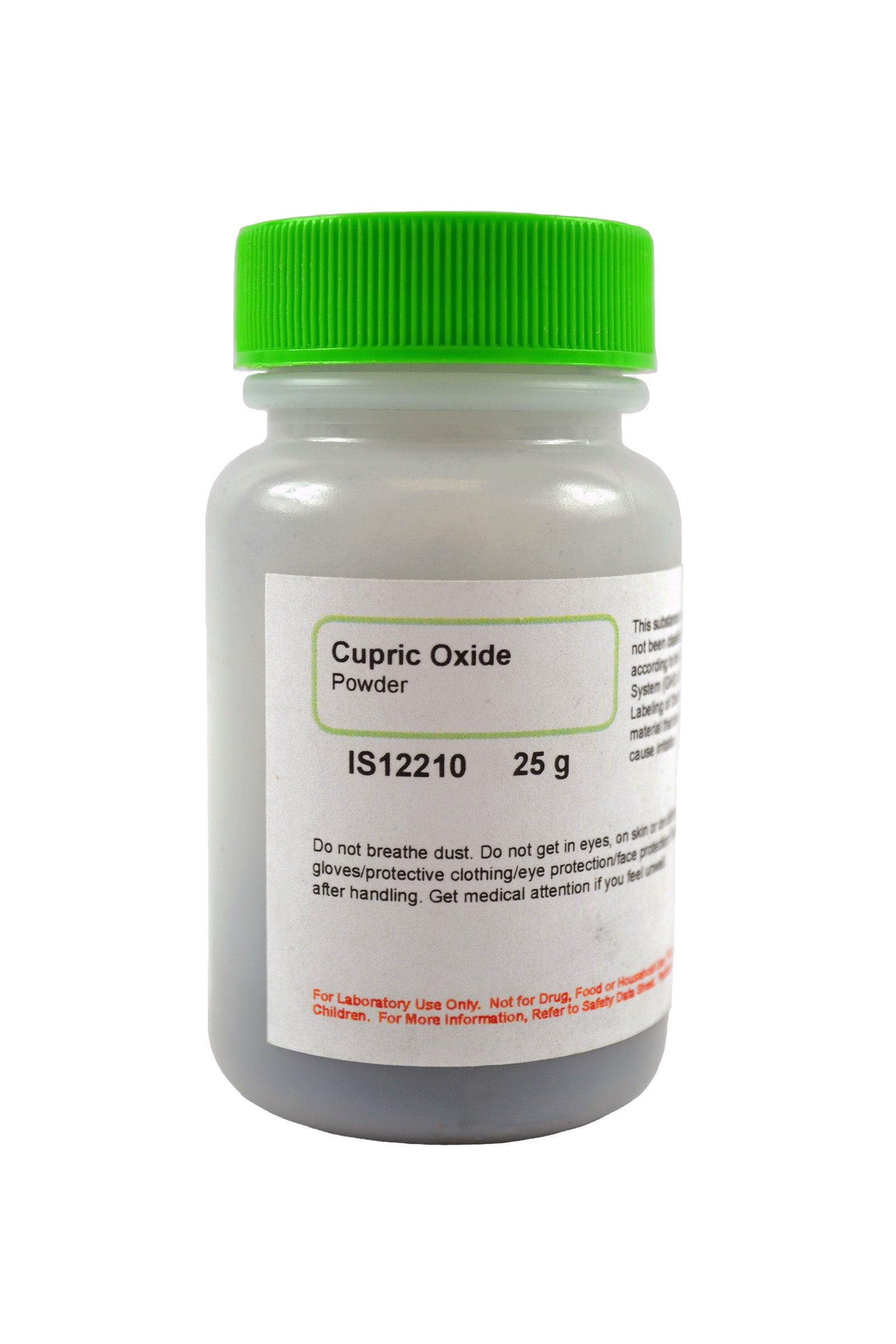 Laboratory Grade Cupric Oxide Black Powder, 25g