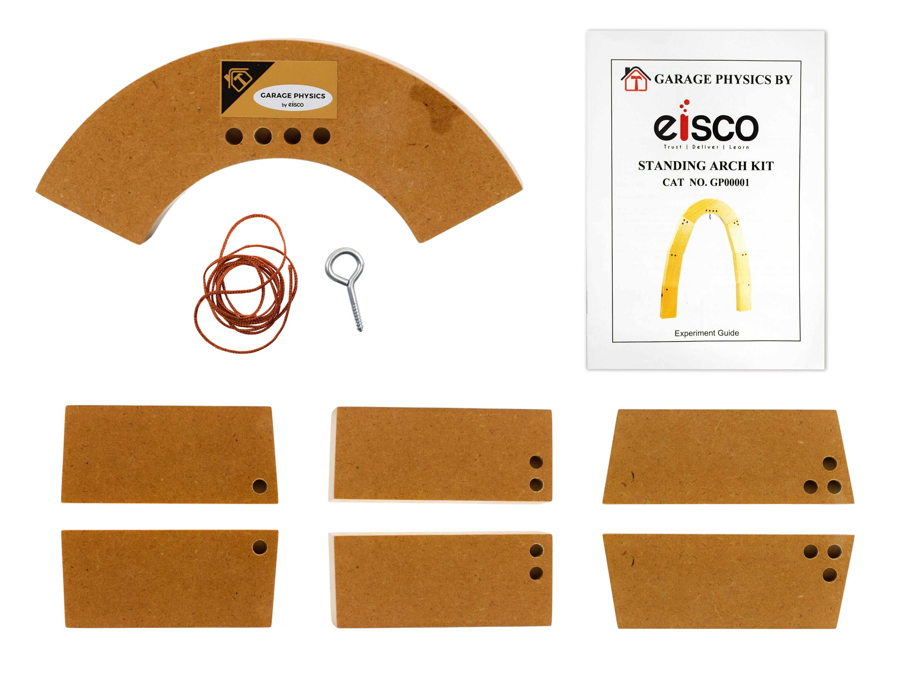 Garage Physics Standing Arch Kit for Catenary and Arch Study