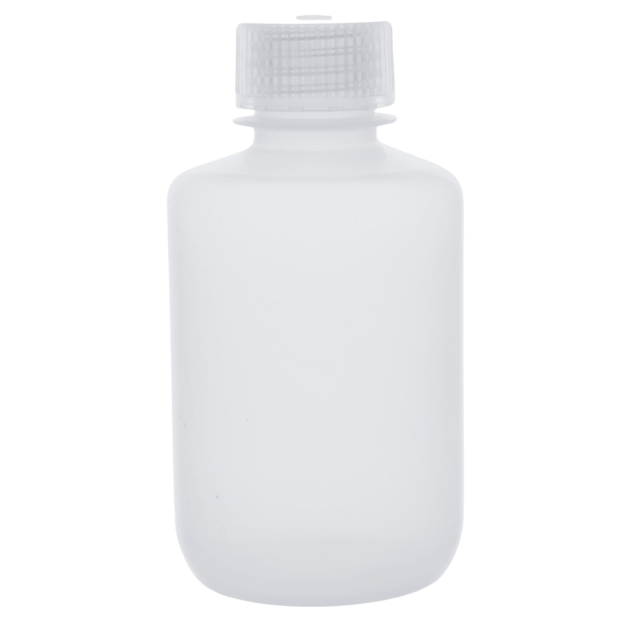 12-Pack Translucent Narrow Mouth LDPE Reagent Bottles with PP Caps, 125mL, -100 to 80°C