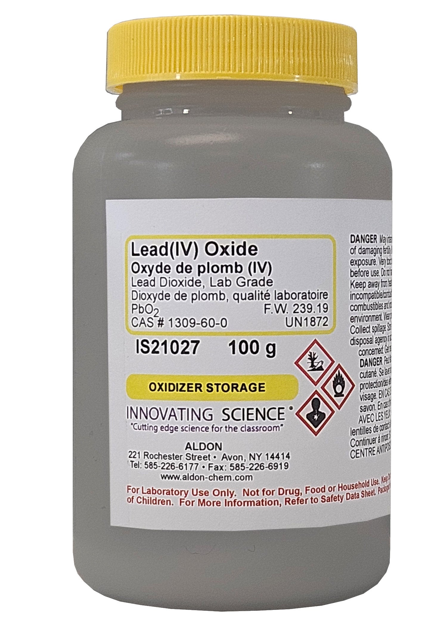 Laboratory Grade Lead (IV) Dioxide, 100g