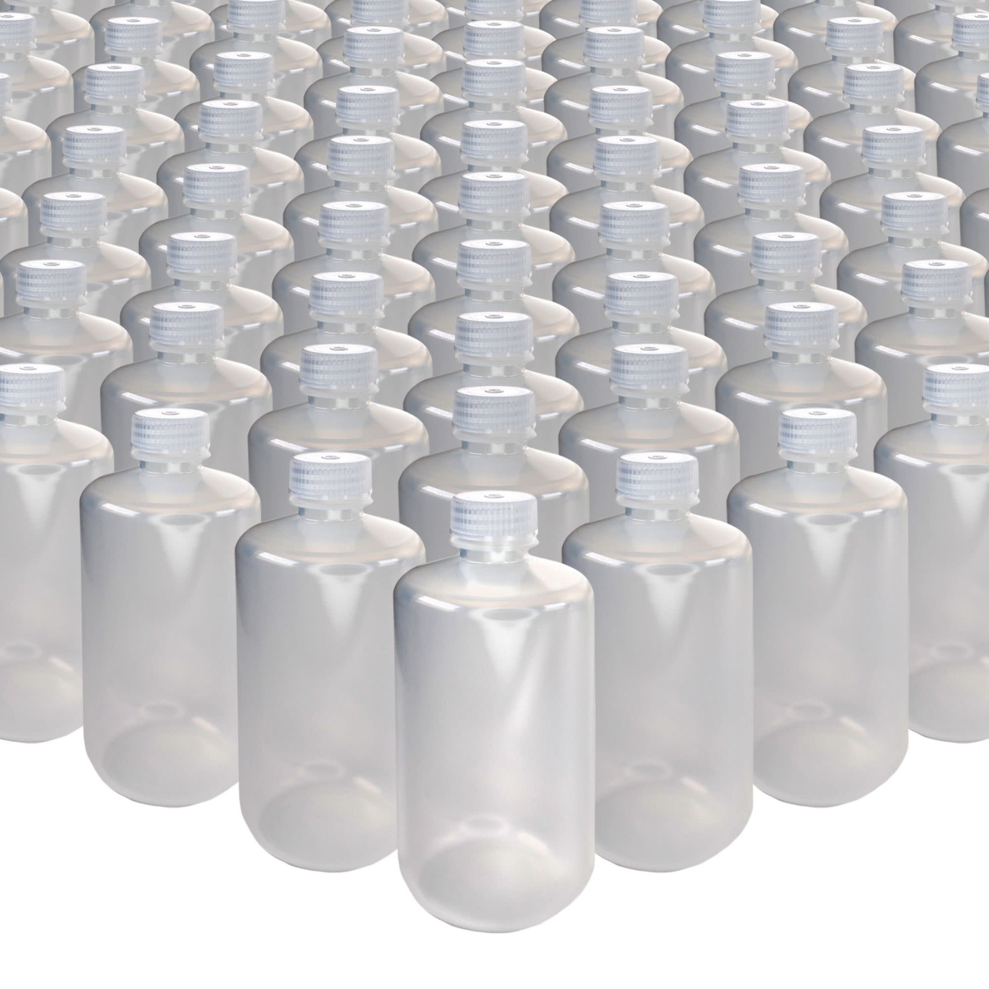 125-Bulk Pack Autoclavable Narrow Mouth Polypropylene Reagent Bottles, 500mL, 0-135°C
