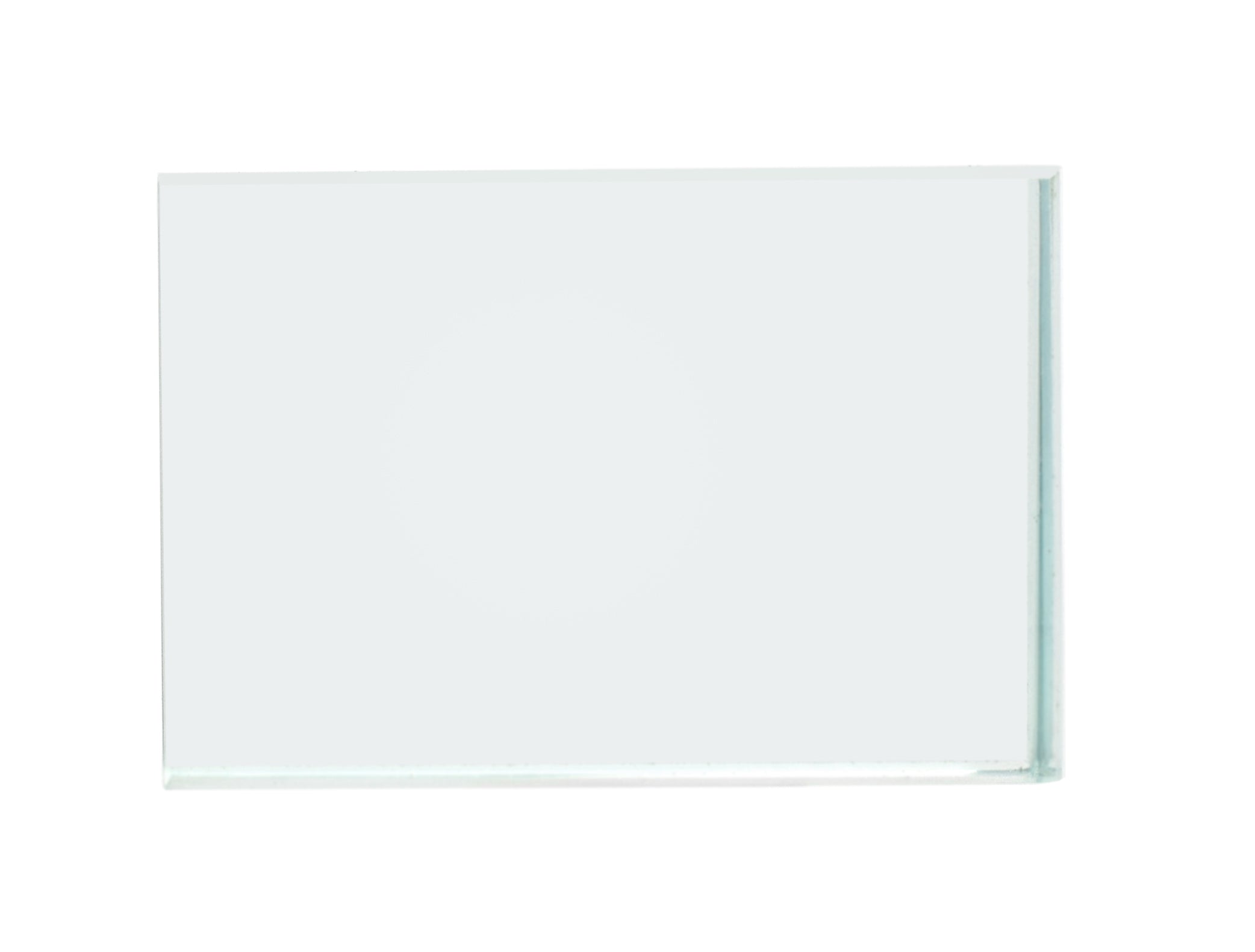 Rectangular Refraction Glass Block, 75 x 50 x 18mm