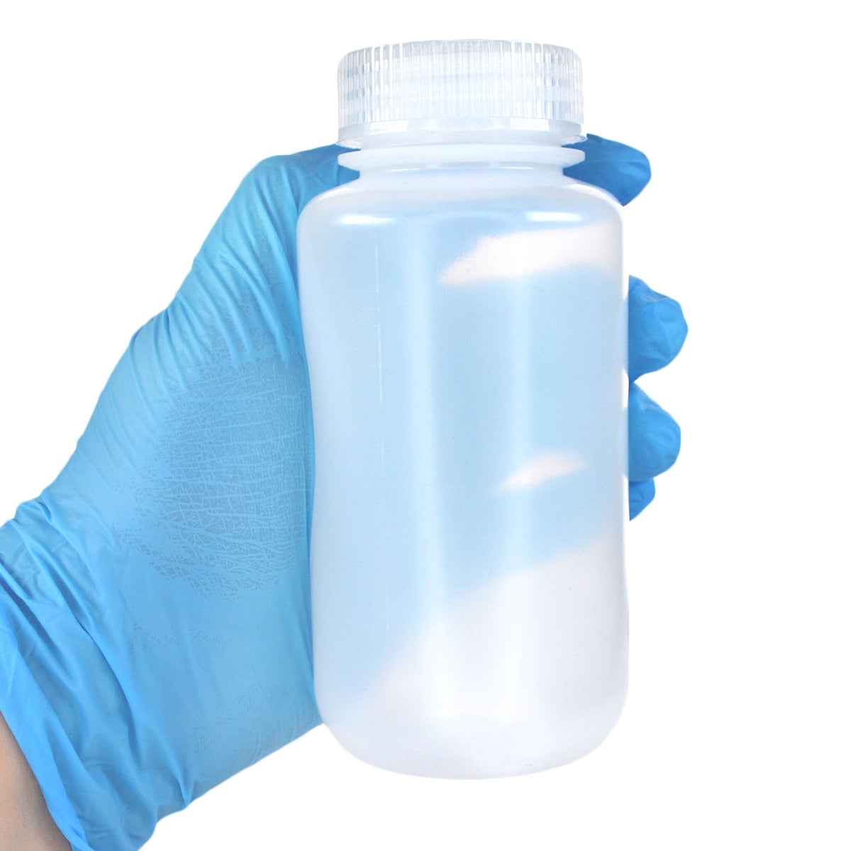 12-Pack Translucent Wide Mouth LDPE Reagent Bottles with PP Caps, 250mL, -100 to 80°C