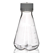 Sterile Non-Vented Baffled-Bottom PETG Erlenmeyer Flask, USP Class VI, 500mL