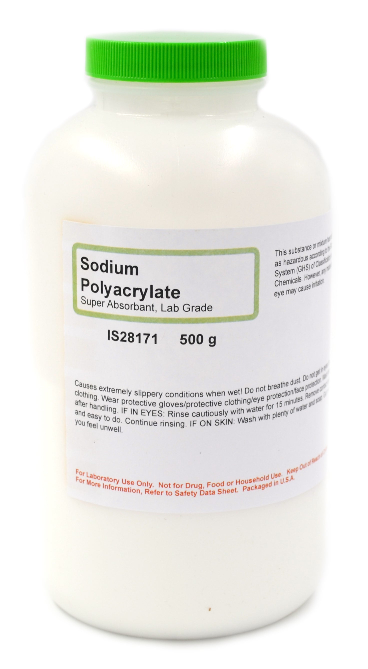 Laboratory Grade Super Absorbent Sodium Polyacrylate, 500g