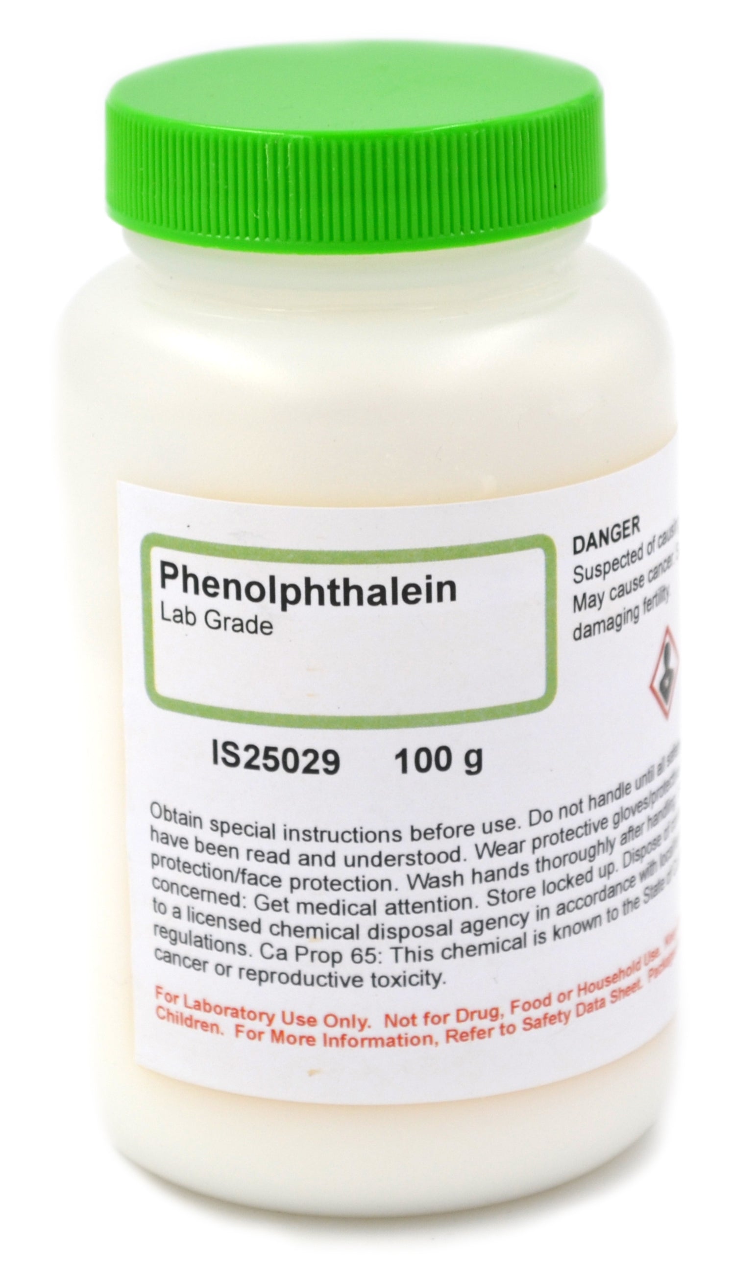 Phenolphthalein Powder, 100g, Laboratory Grade