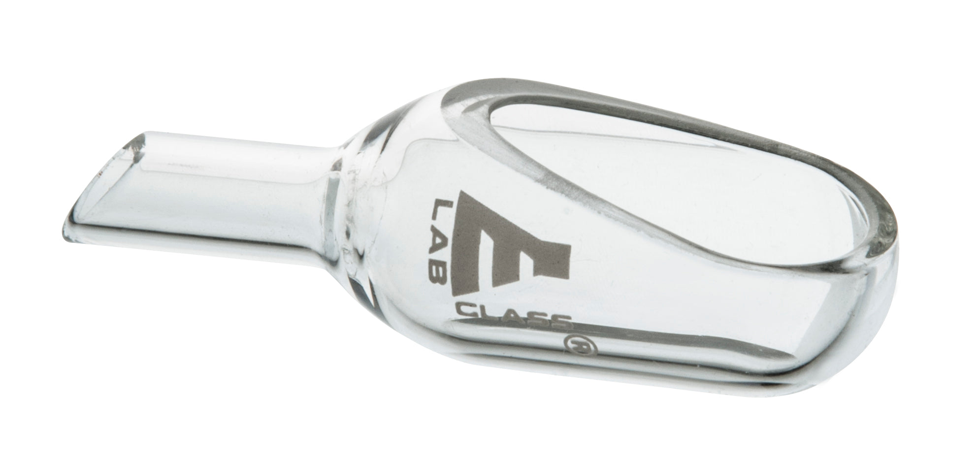 Borosilicate Glass Weighing Scoop with Tubular Arm