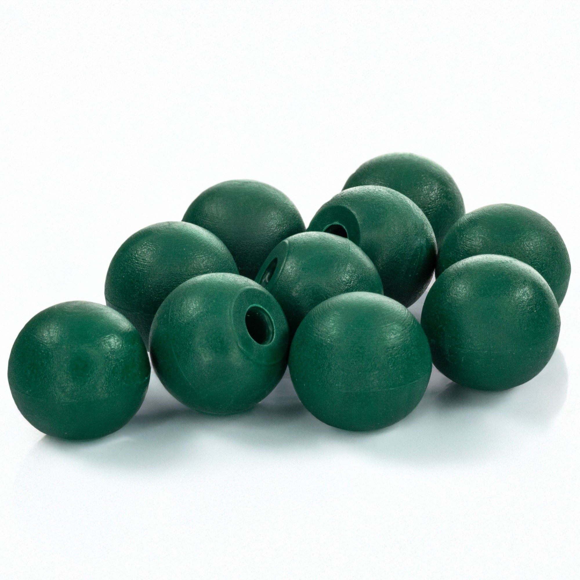 Green Molecular Model Atom, 2cm, 1 Hole, 10-Pack