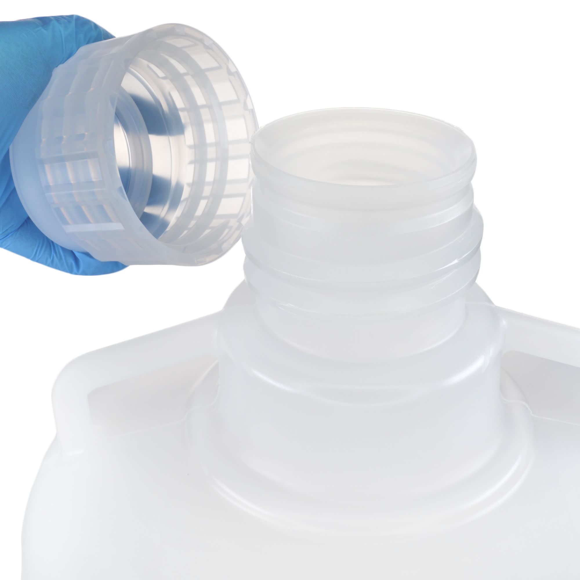 Autoclavable Polypropylene Carboy with Silicone-Lined Cap, 15L, 0-135°C