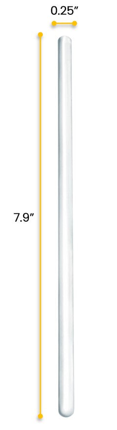 Borosilicate Glass Stirring Rod, 7.9", 10-Pack