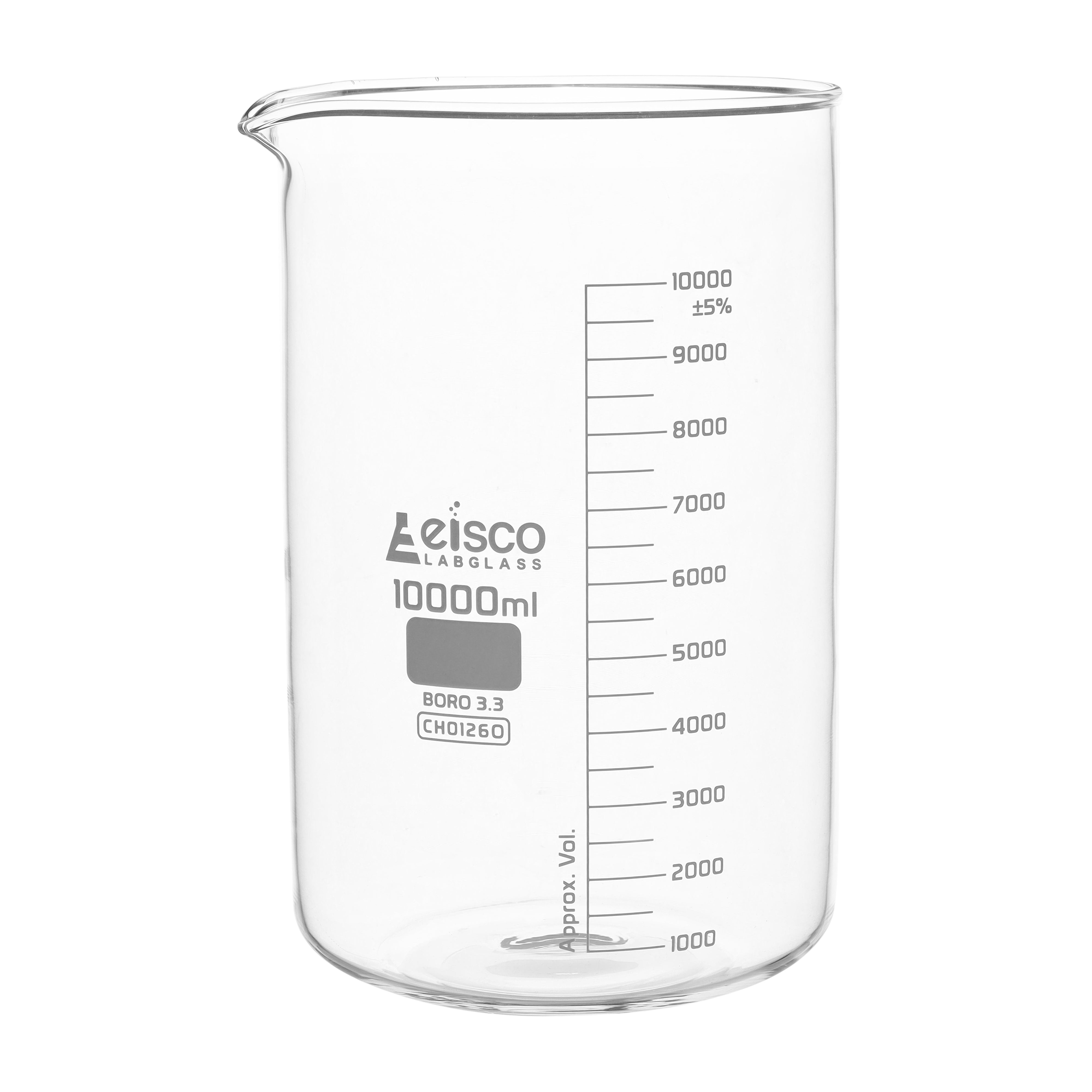 Low Form Borosilicate Glass Beaker with Spout