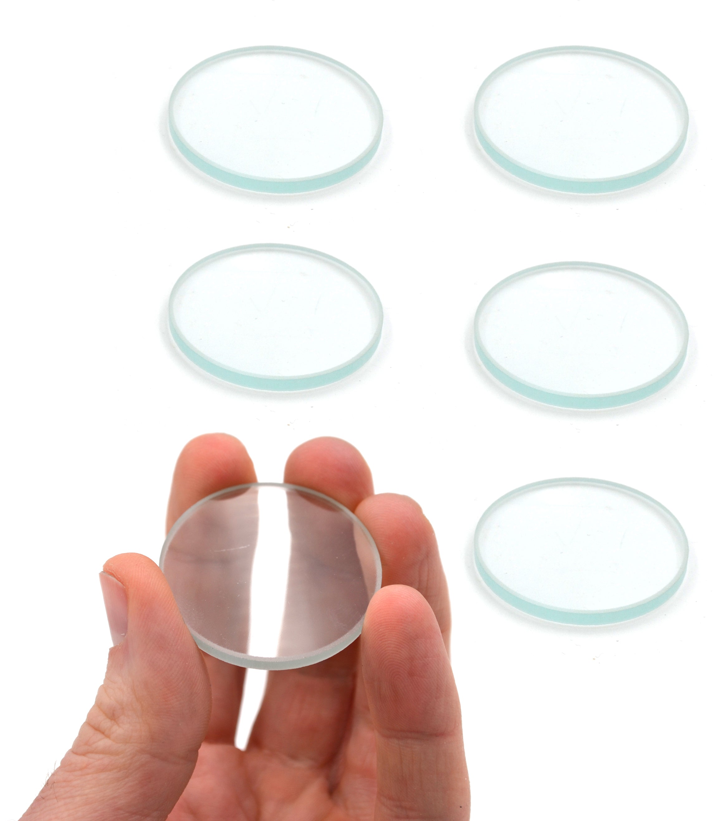 6-Piece Optical Lens Set, 1.5", Double Convex and Double Concave