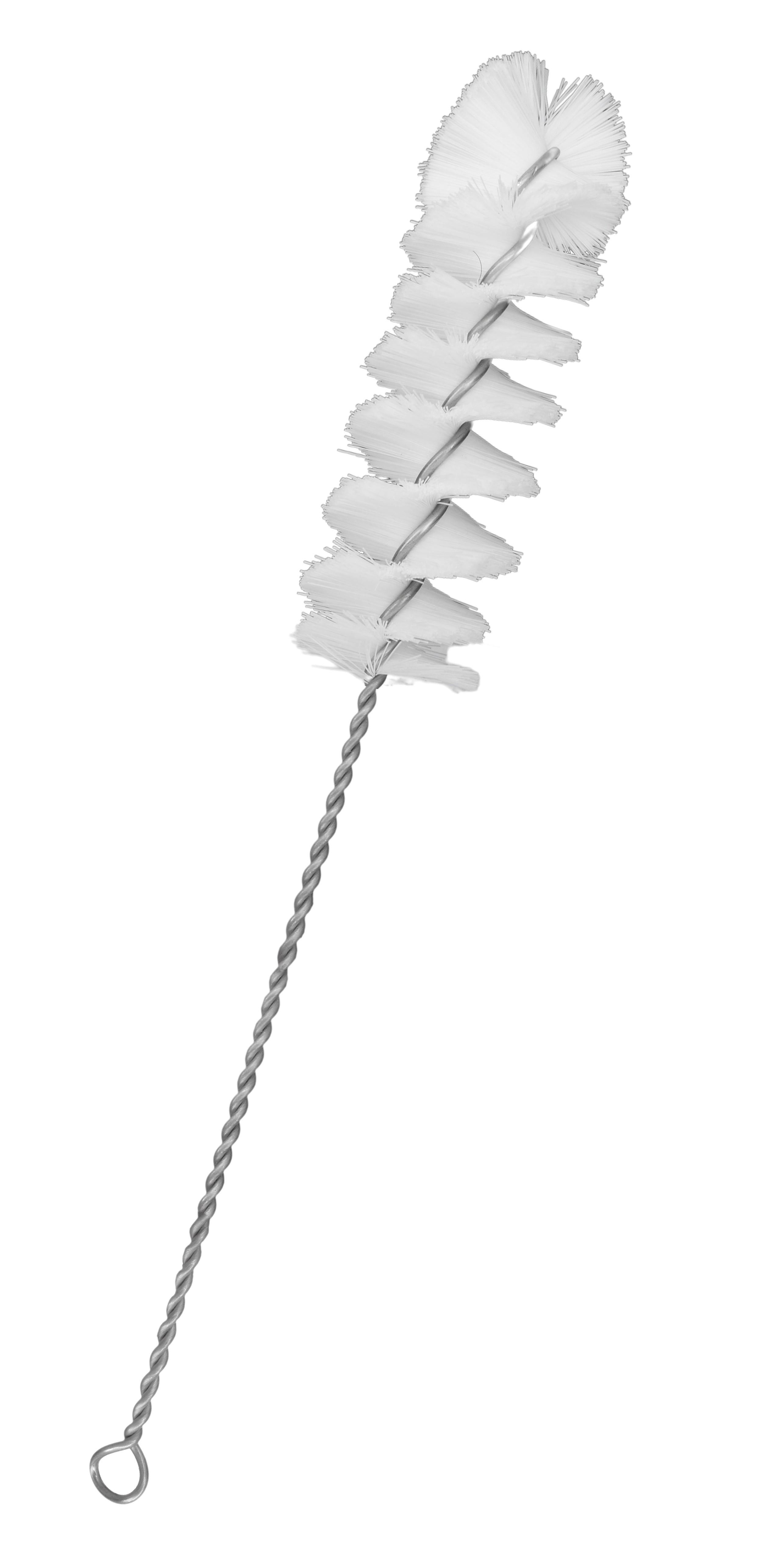 Nylon Cleaning Brush, 9.25" - Fan Shaped End - 0.5" Diameter