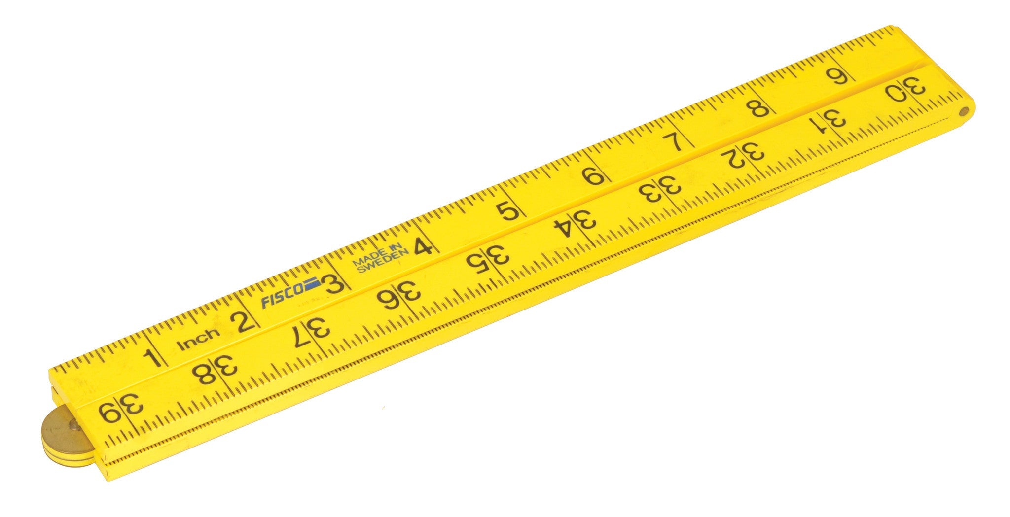 Folding Hardwood Ruler, 0.5m, Millimeters and Inches
