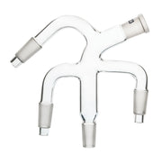 Multiple Connection Receiver Adapter, 14/23 Socket and 14/23 Cone, Borosilicate Glass