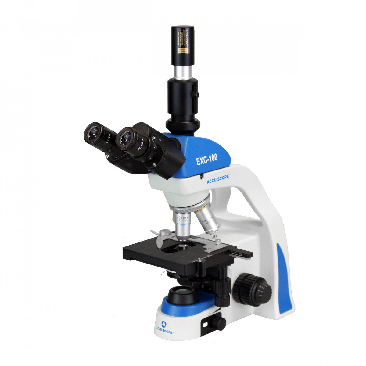 Accu-Scope Digital Compound Microscope with EP Eyepiece Camera, EXC-103-EP, 40-1000X