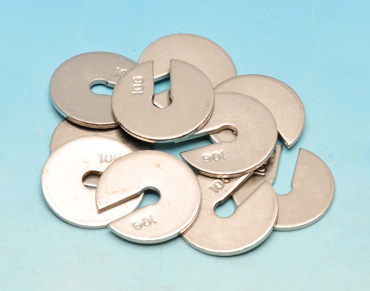 10g Slotted Weights, 10-Pack