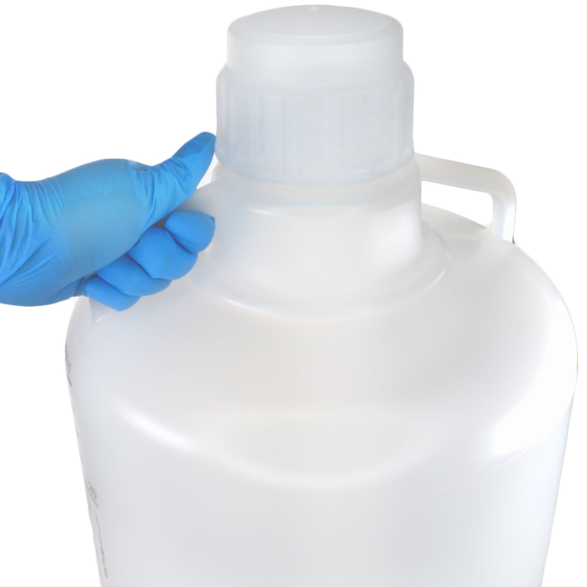 Autoclavable Polypropylene Carboy with Silicone-Lined Cap, 25L, 0-135°C