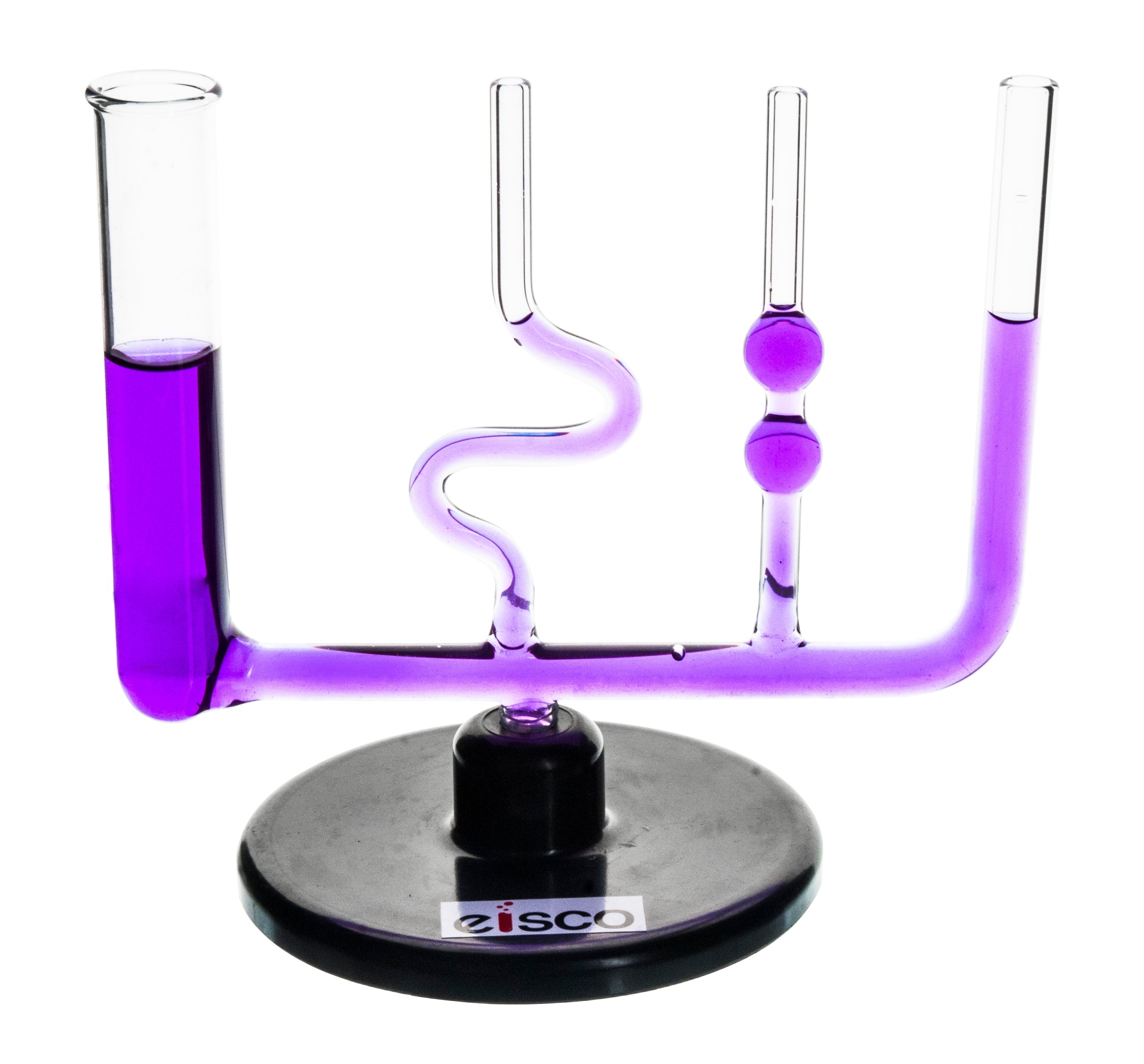 Borosilicate Glass Equilibrium Tube Apparatus, 4-Shape