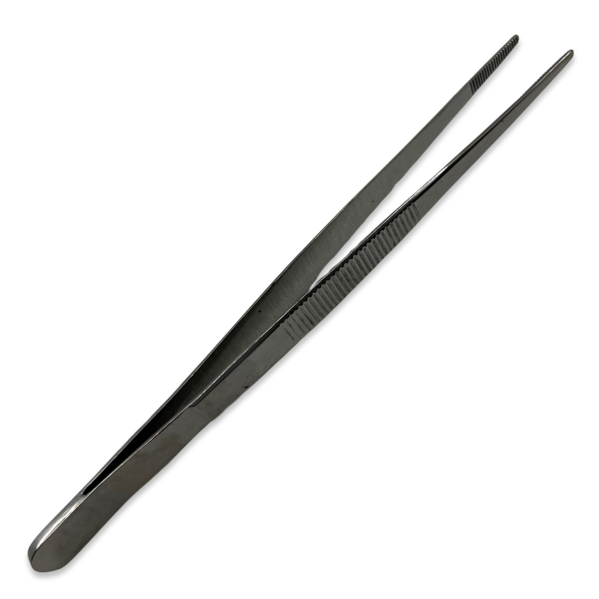 Serrated Stainless Steel Dissecting Forceps, 6"