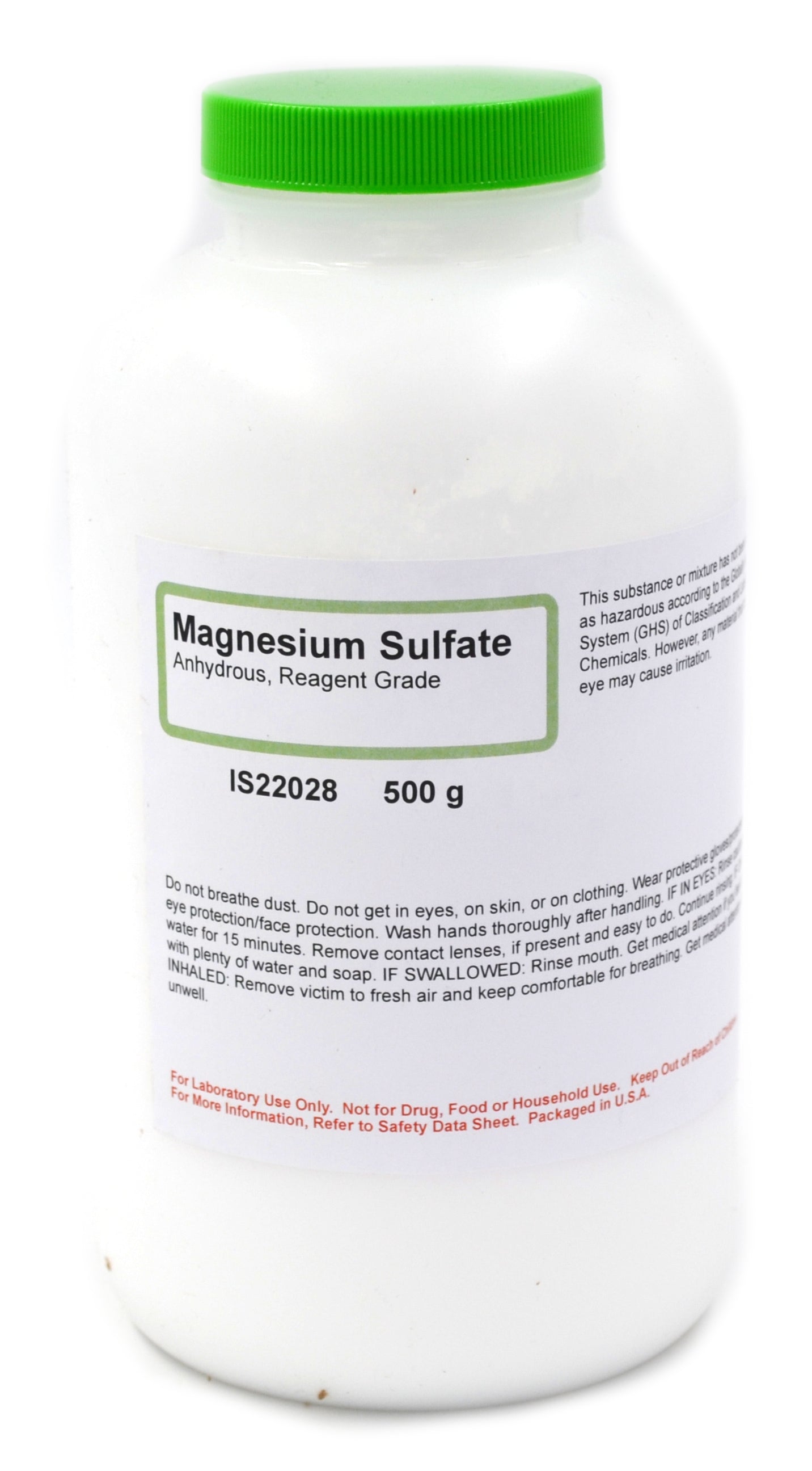 Anhydrous Magnesium Sulfate, 500g, Reagent Grade