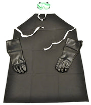 Protective Lab Set with Rubber Apron, Gloves, and Goggles