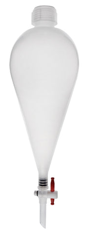 Polypropylene Separatory Funnel with PTFE-Plug Stopcock, 500mL