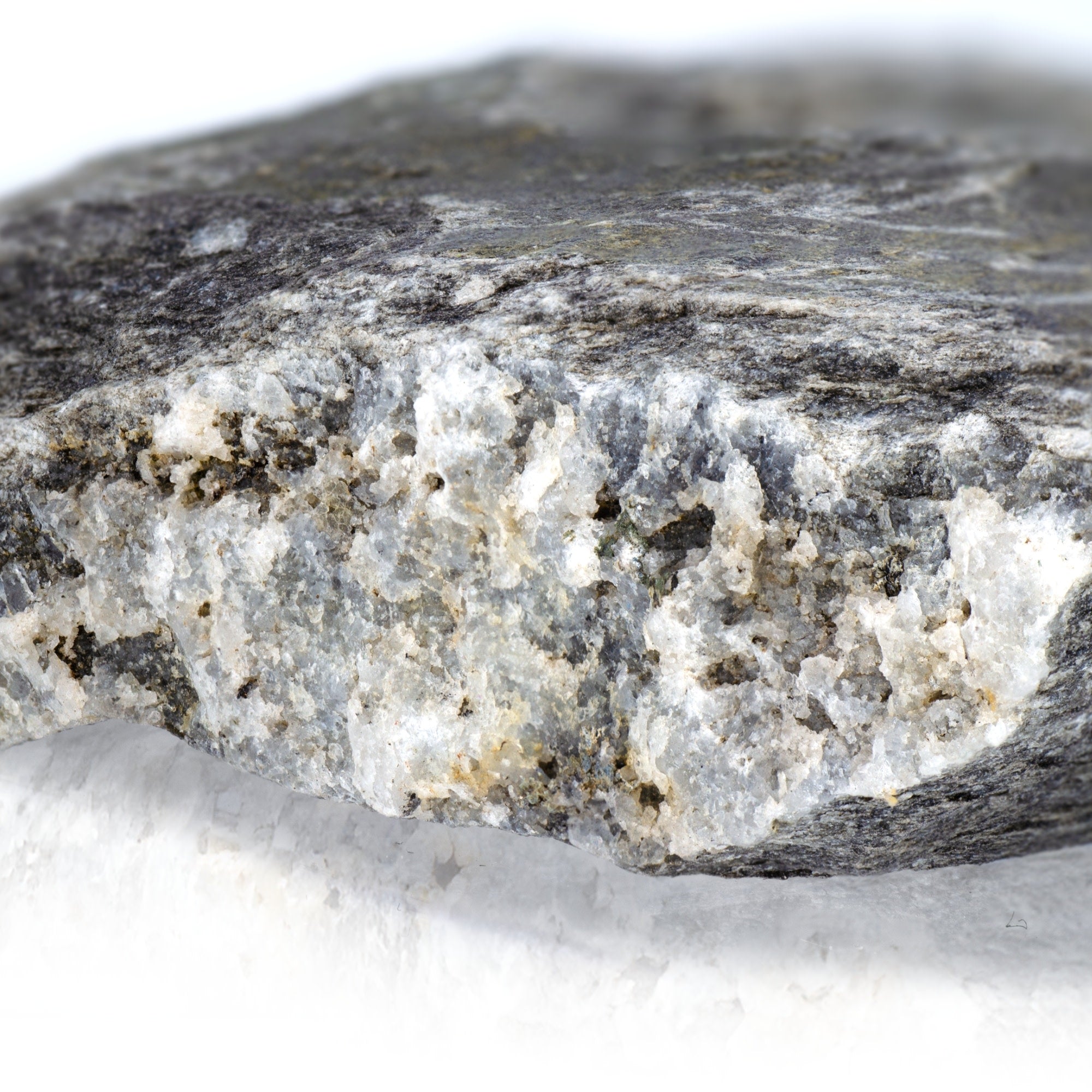 Raw Phyllite Metamorphic Rock Hand Sample, Labeled for Geology Classroom, Approx 3 inch