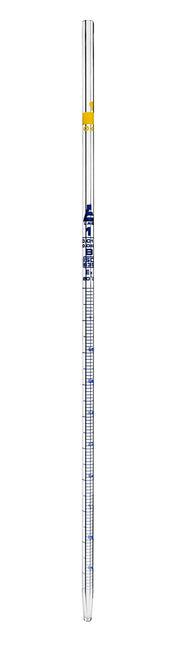 Class B Borosilicate Glass Serological Pipette with Blue Graduations