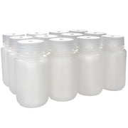 Wide Mouth HDPE Reagent Bottle with Polypropylene Cap, Sterile, 12-Pack