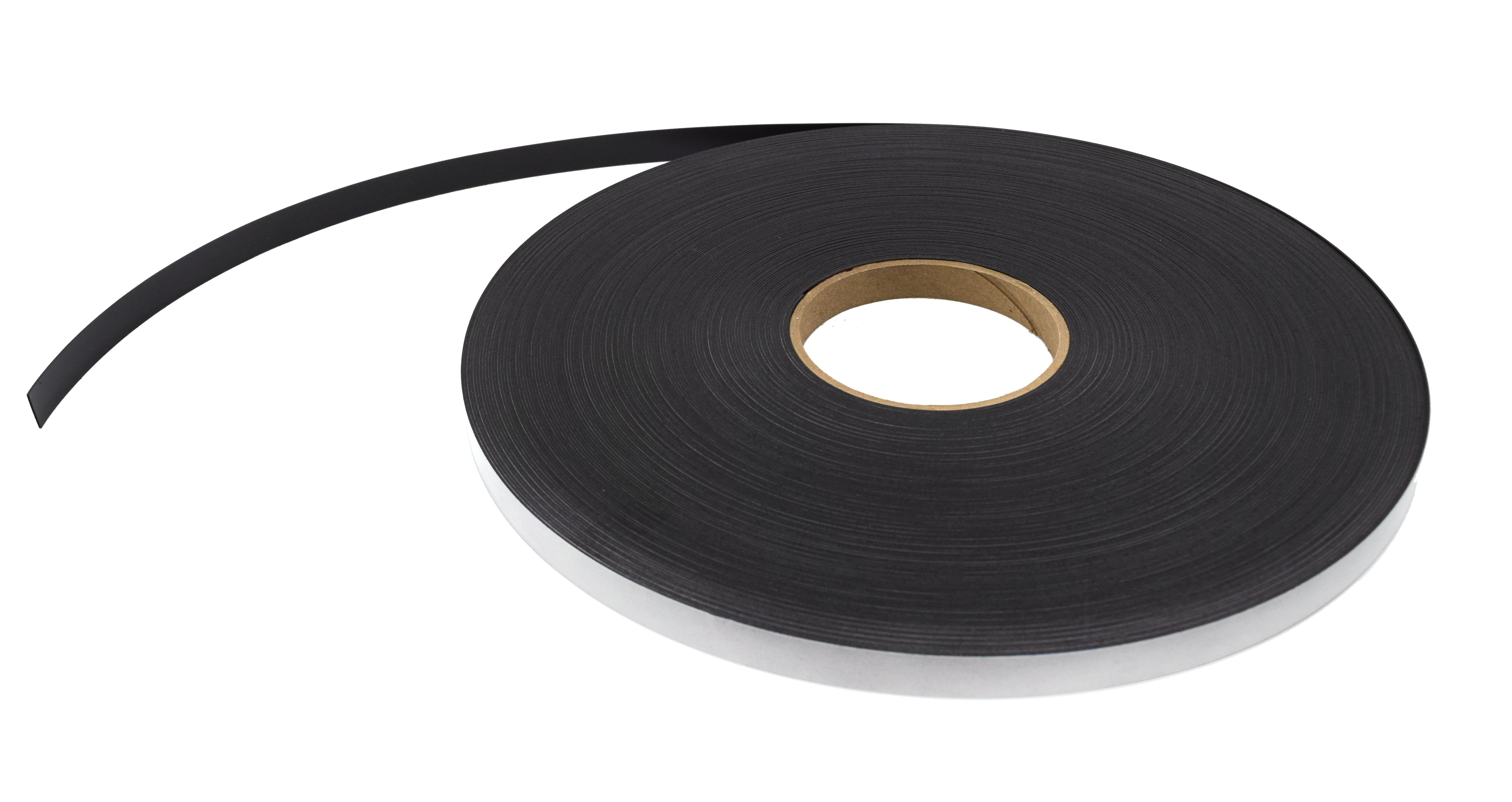 Flexible Adhesive Rubber Magnetic Tape, 0.5" Wide
