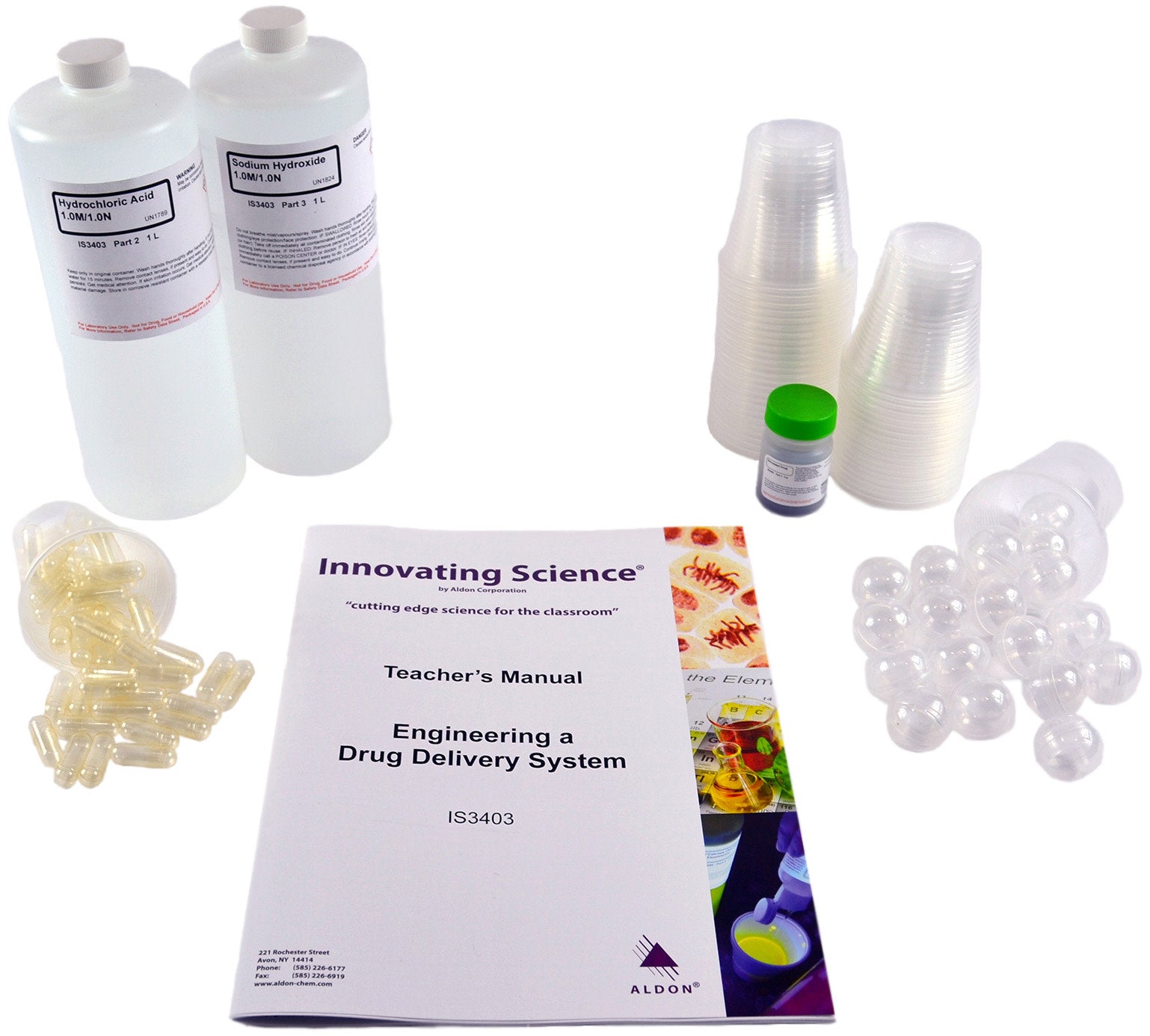 STEM Investigations Engineering a Drug Delivery System Lab Kit for 15 Groups