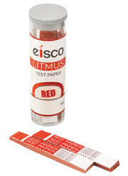 Red Litmus Test Strips with Container, 100-Pack