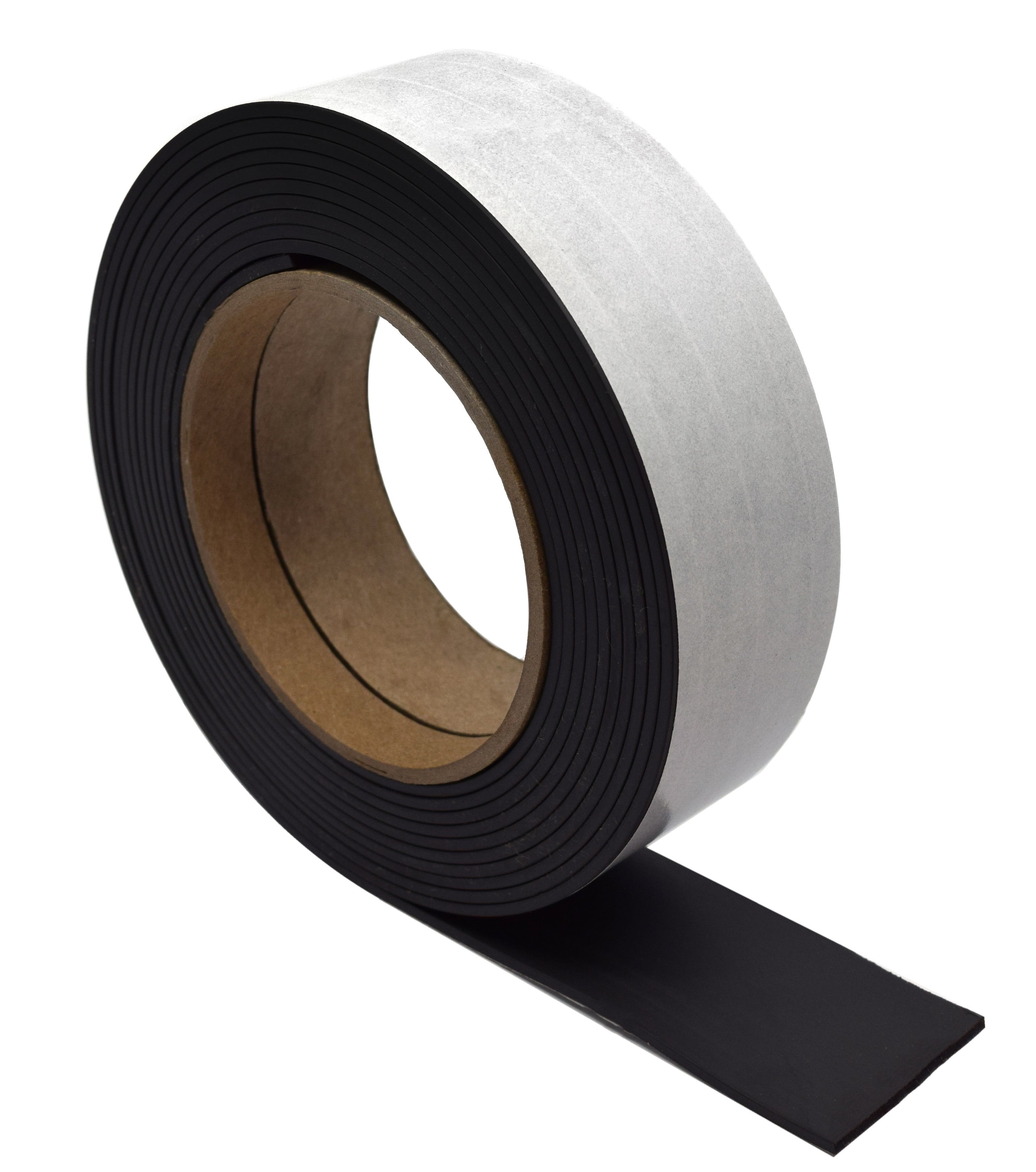 Flexible Adhesive Rubber Magnetic Tape, 1.5" Wide, 12ft Roll