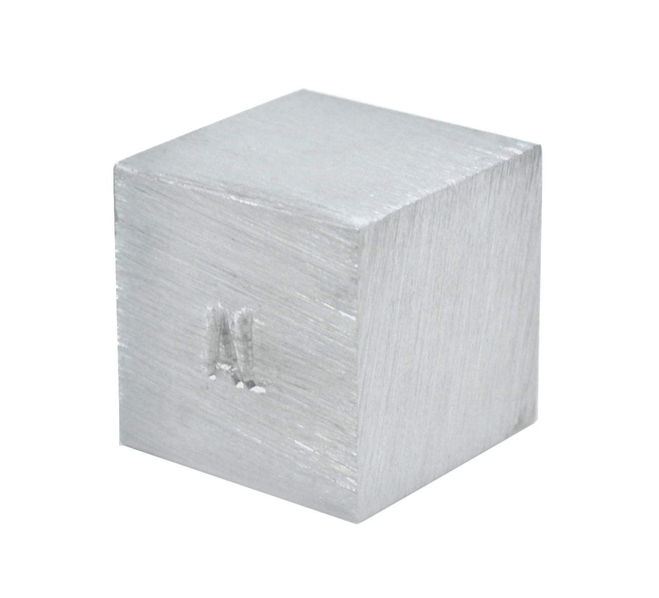 20mm Aluminum Density Cube with Element Stamp