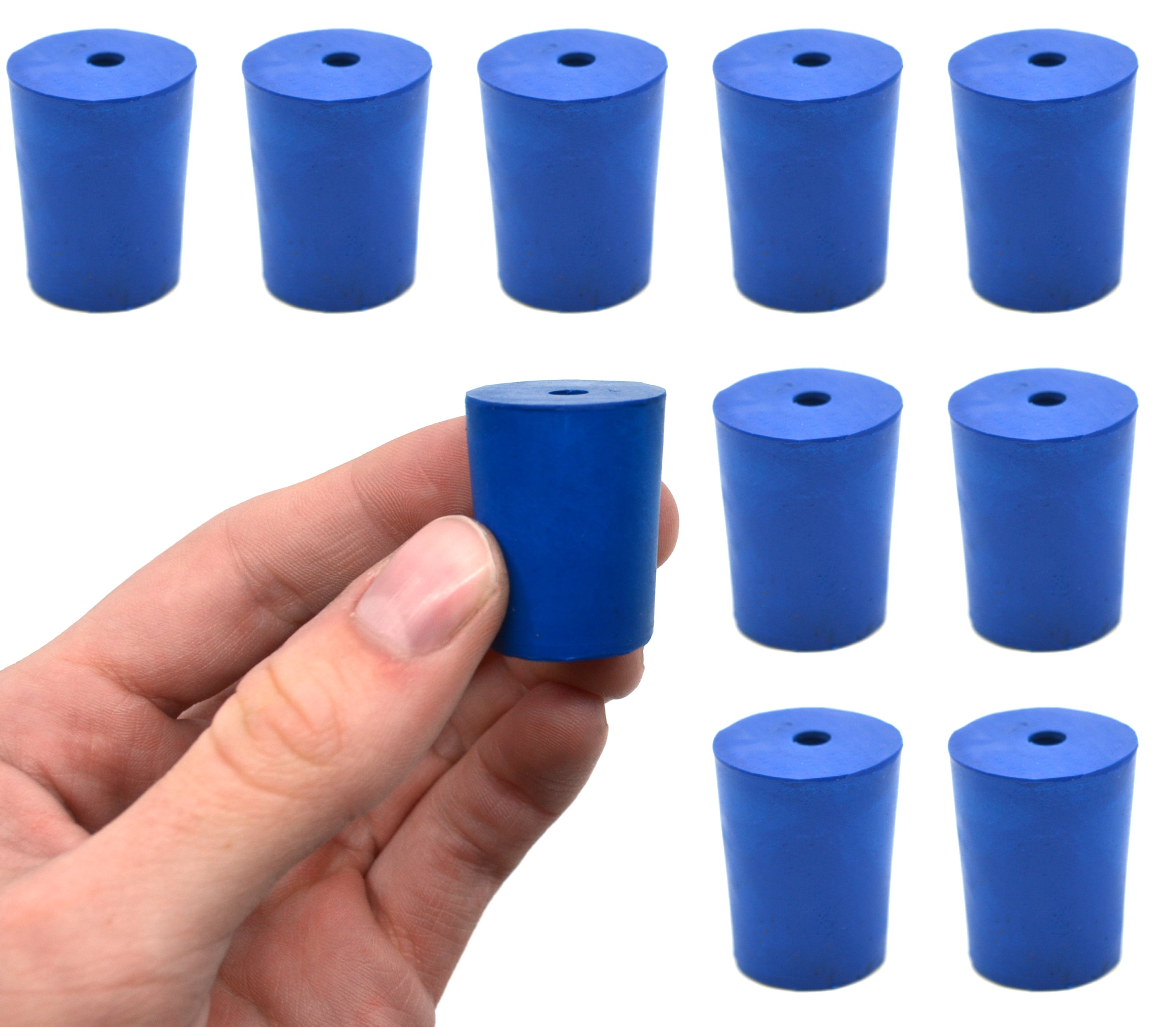 Neoprene Stopper with 1 Hole, 10-Pack