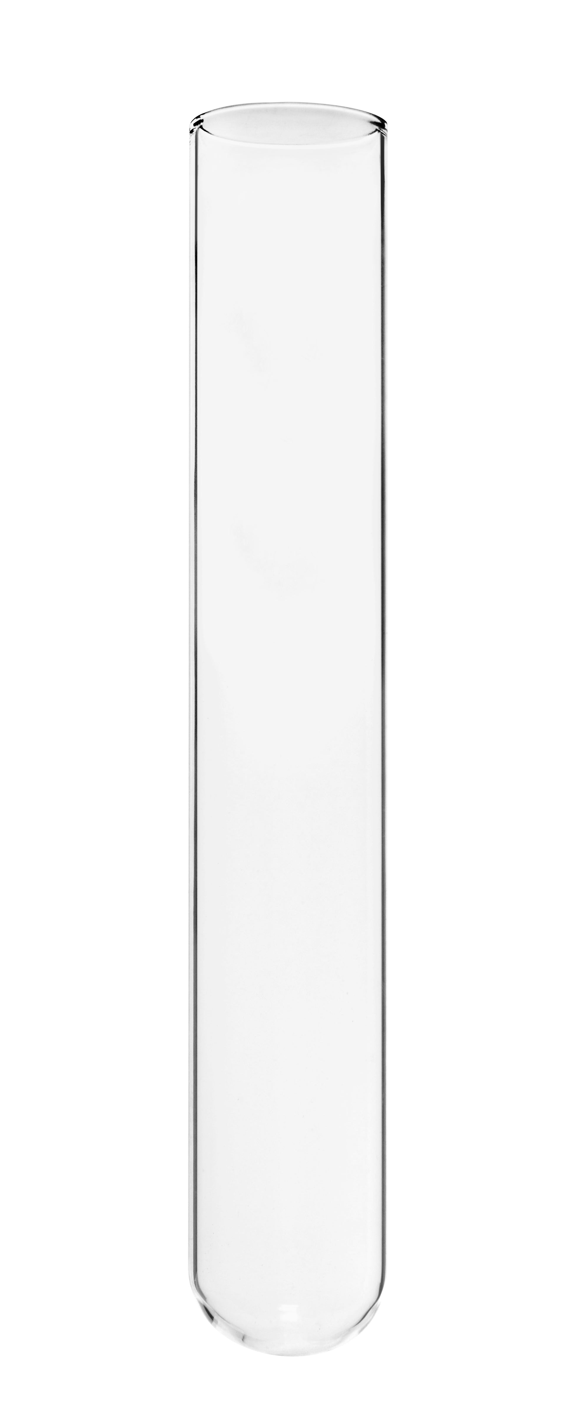 Rimless Thick Wall Borosilicate Glass Test Tube, 100-Pack