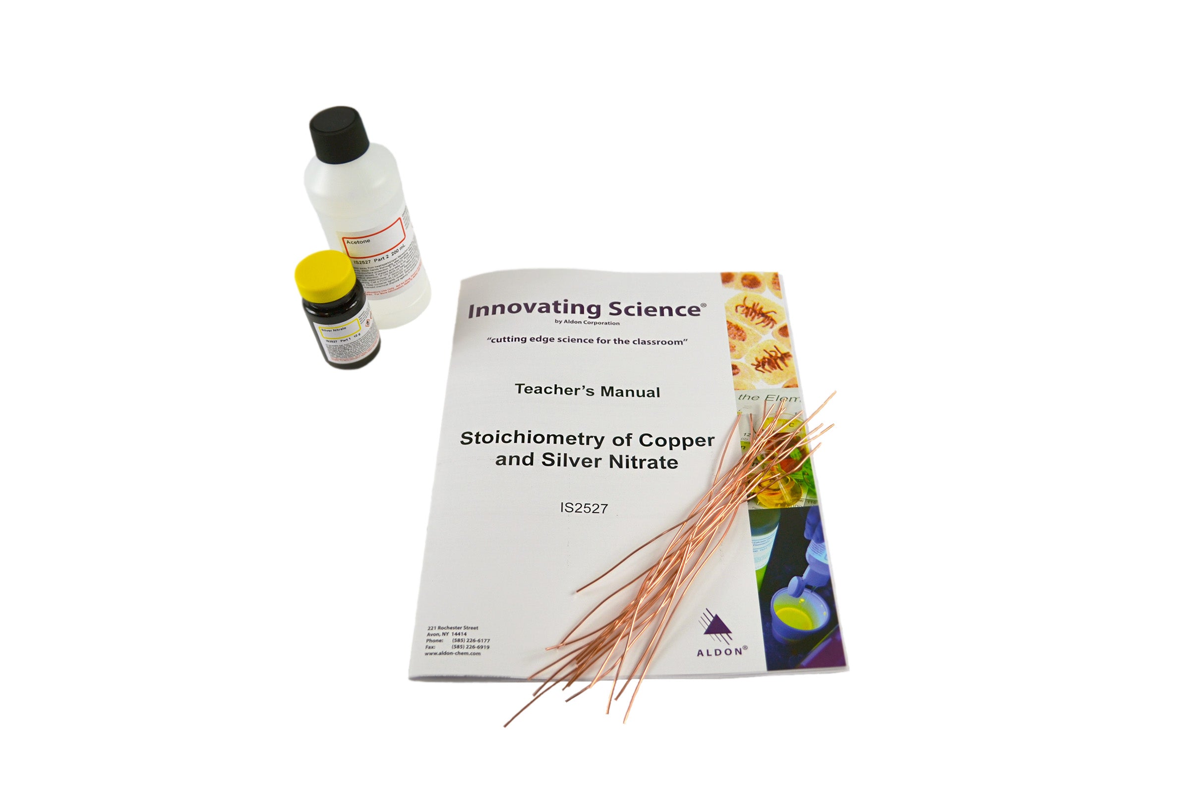 Stoichiometry of Copper and Silver Nitrate Mole Ratio Lab Kit for 8 Setups