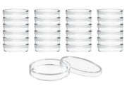 Sterile Triple-Vented Polystyrene Petri Dish with Lid, 25-Pack