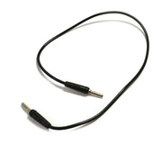 500mm Black 4mm Insulated Connecting Lead