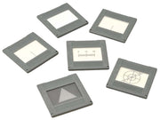 6-Piece Mounted Objects Set for Optical Bench, 2 x 2"