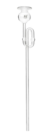 Safety Thistle Funnel with Bend and Safety Bulb, 30cm, Borosilicate Glass