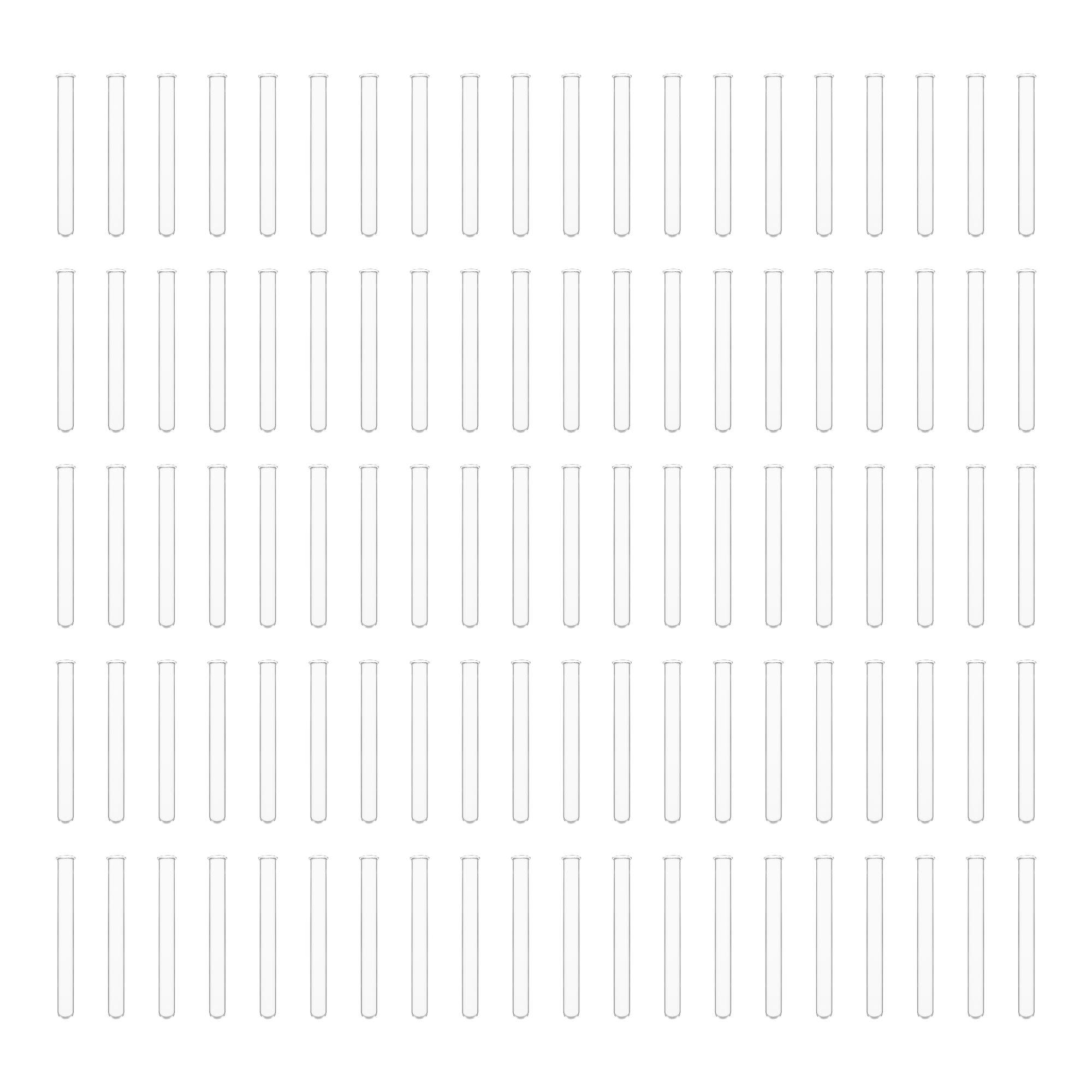 Heavy Wall Borosilicate Glass Test Tube with Beaded Rim, 100-Pack