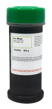 Laboratory Grade Iron Metal Powder, 500g