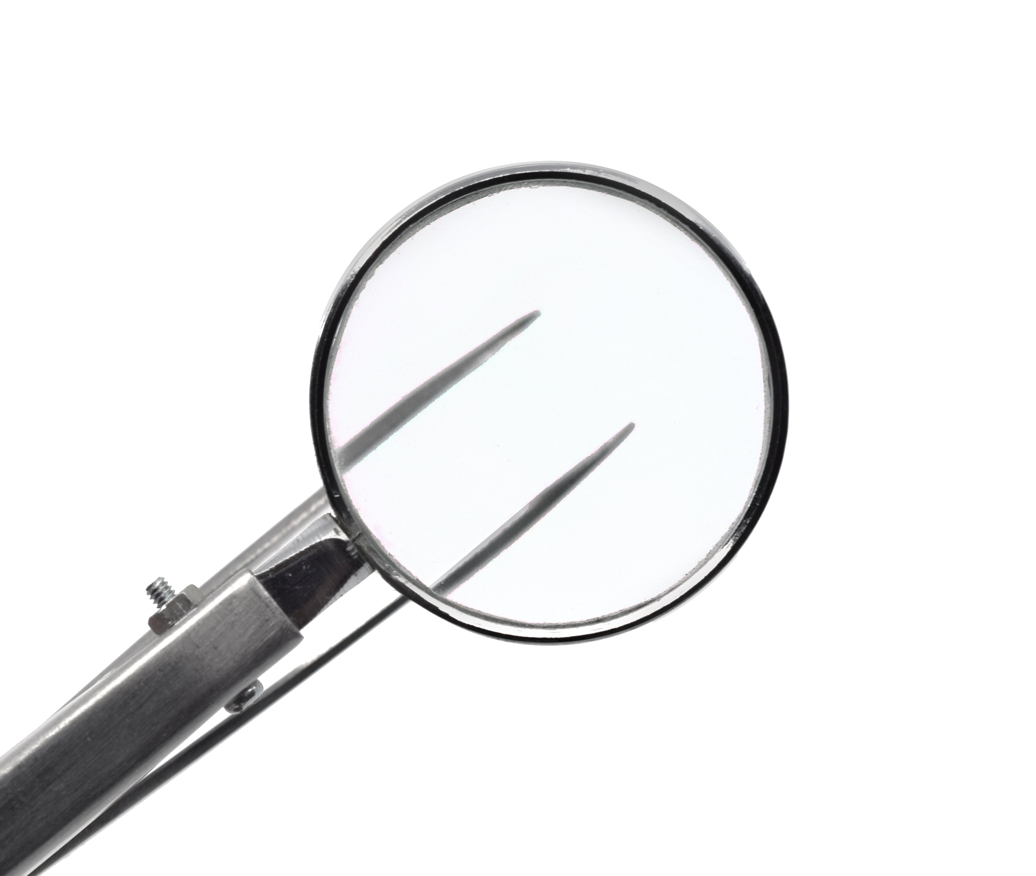 5" Forceps with Built-in Magnifying Glass