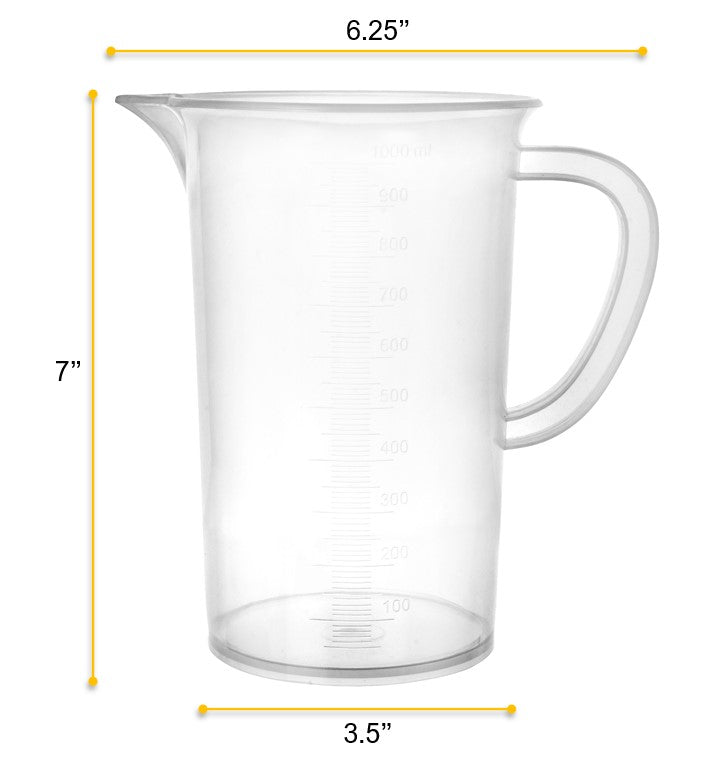 Polypropylene Measuring Pitcher, 1000mL