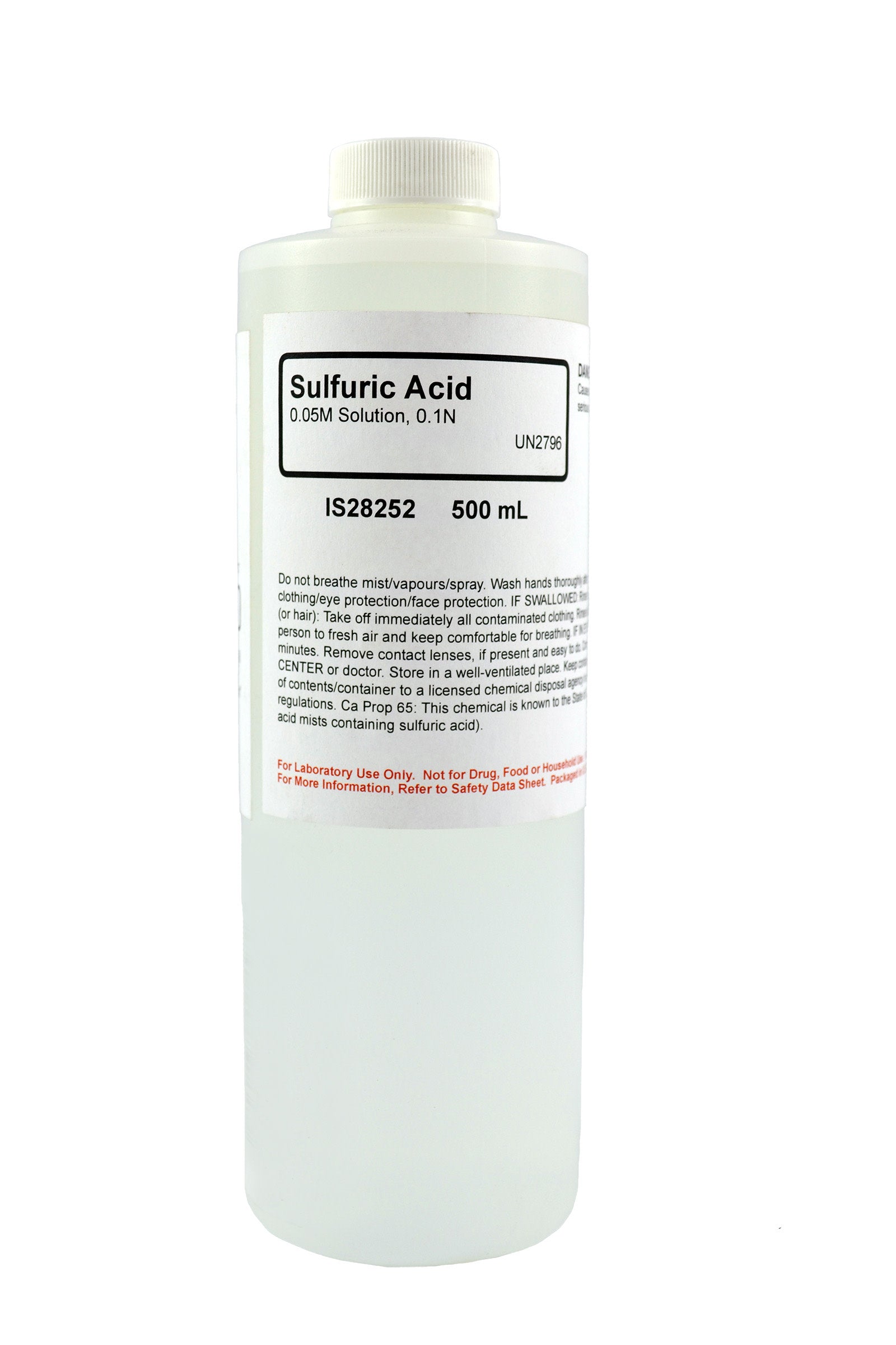 Sulfuric Acid Solution, 0.05M, 500mL