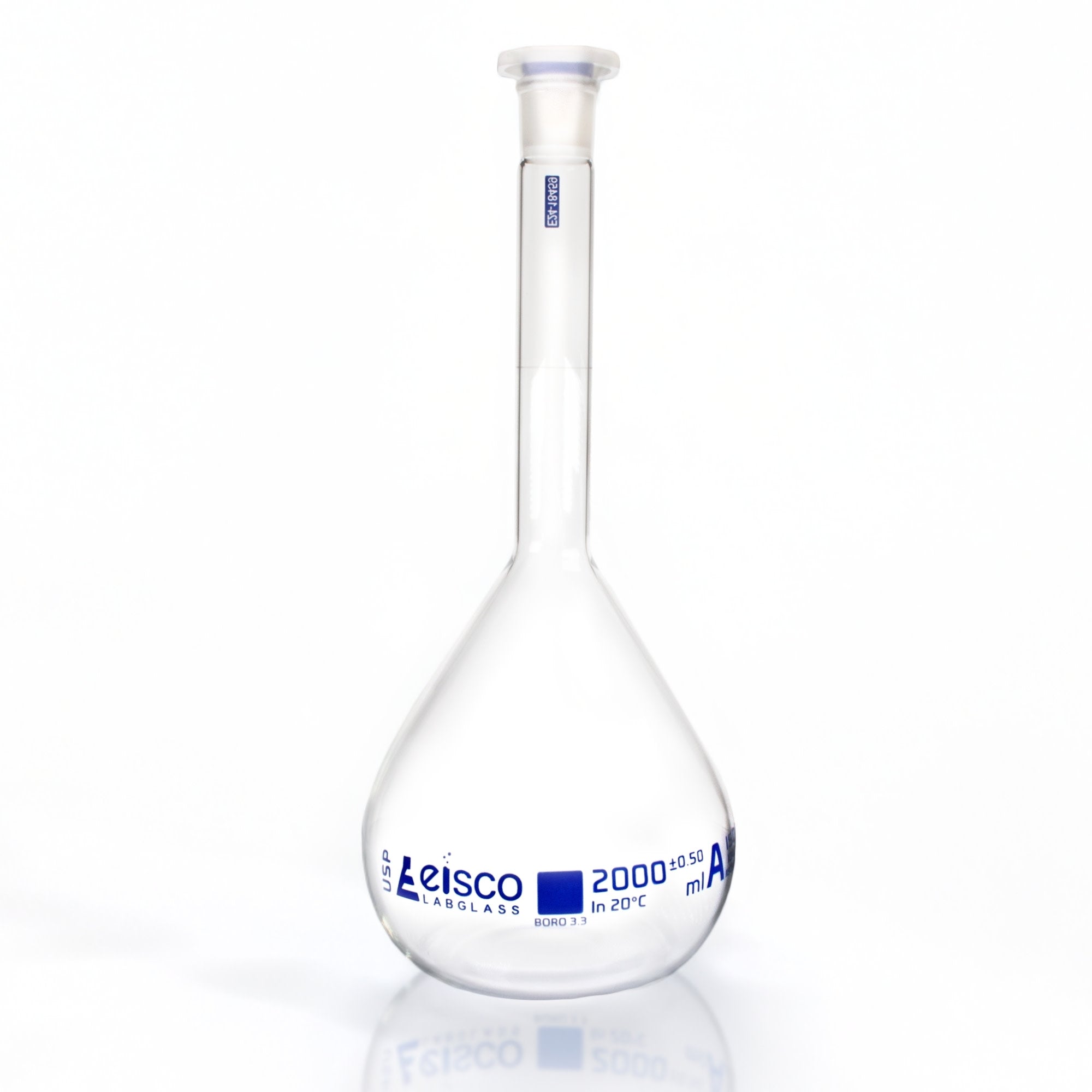Class A Borosilicate Glass Volumetric Flask with Individual Certificate