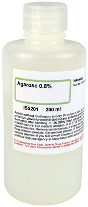 0.8% Agarose for Gel Electrophoresis of 0.6-35kb DNA Fragments, 200mL