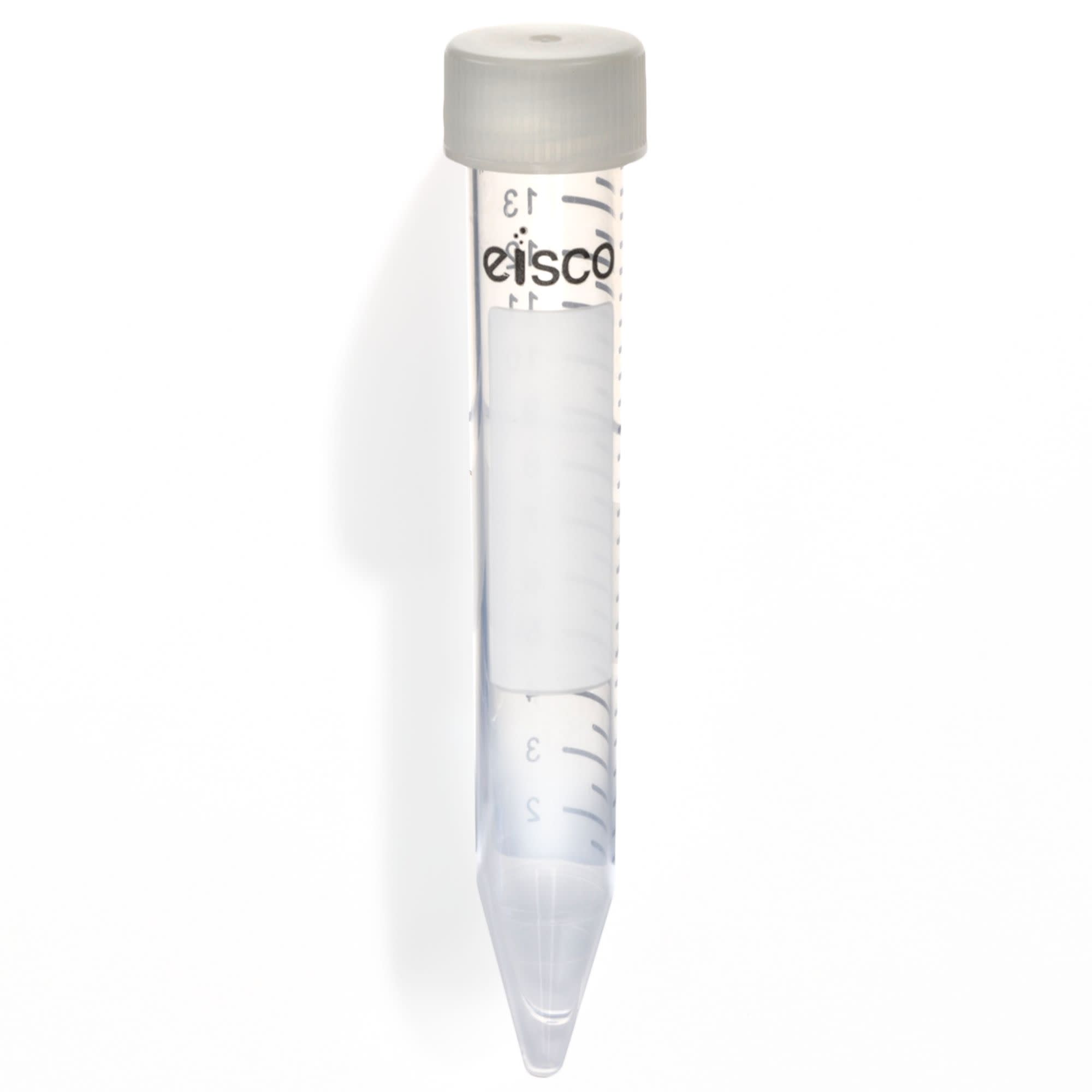 25-Pack Heavy Metal-Free Non-Sterile Polypropylene Centrifuge Tubes with Flat Cap, 15mL